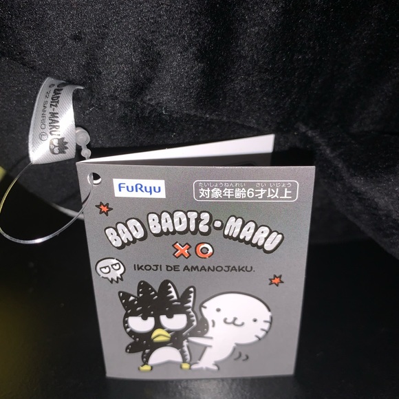 🌟New🌟Super Big Bad Badtz-Maru Napping Pose Japan Exclusive Plush🖤 Almost 18in - Picture 7 of 10